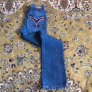 Bubble gum blue jeans